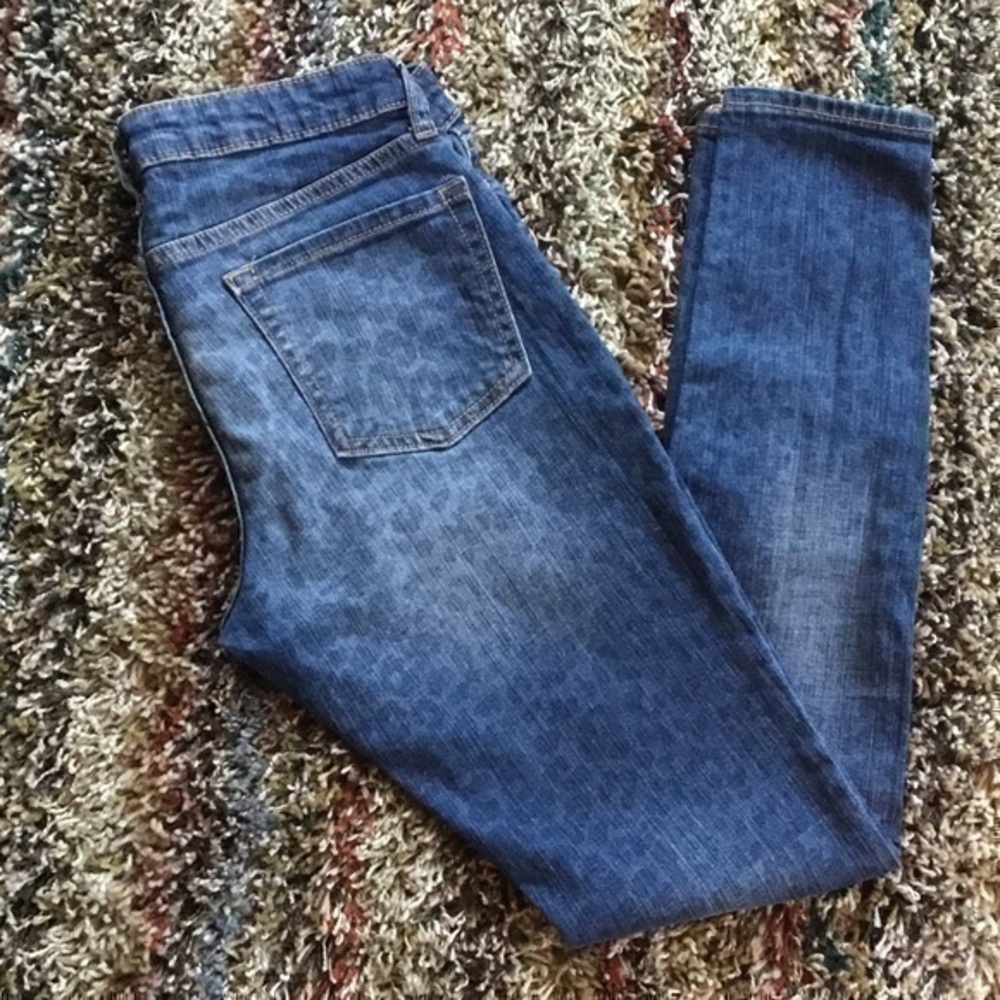 ๐ Gap animal leopard blue skinny Jeans๐ - Picture 6 of 6